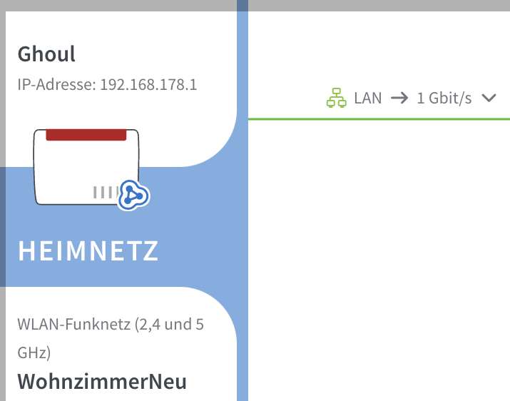 Ausschnitt der Mesh Übersicht mit Routerbild
